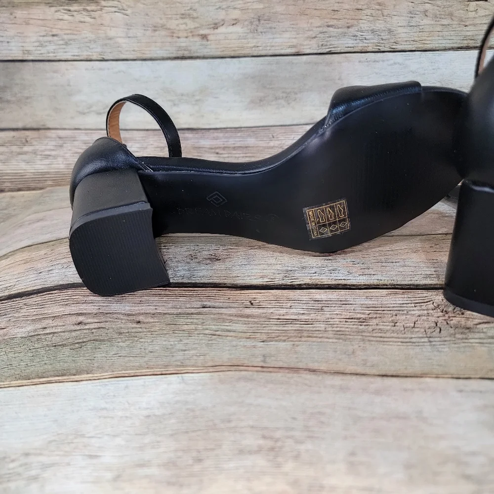 Dream pairs black chunky heel sandals 5 - Picture 6 of 7